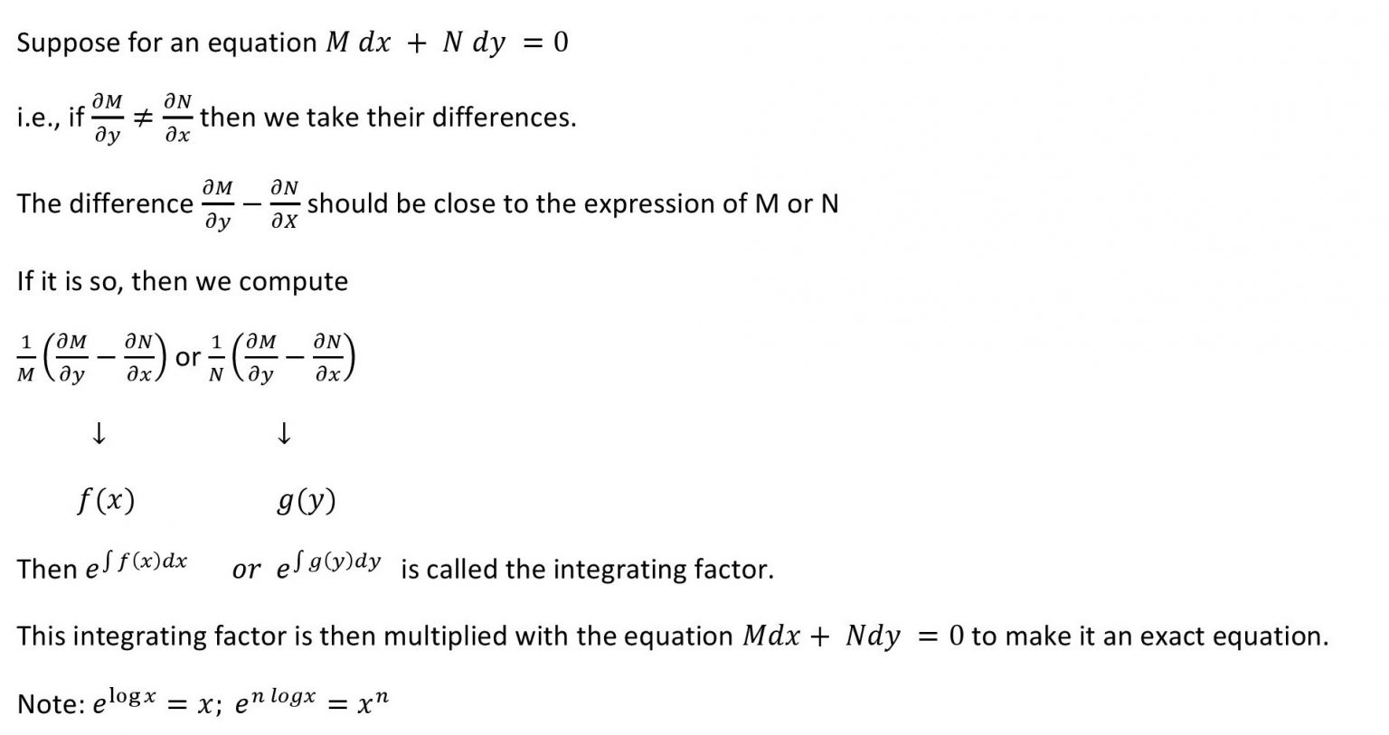 Exact differential equations – Yawin