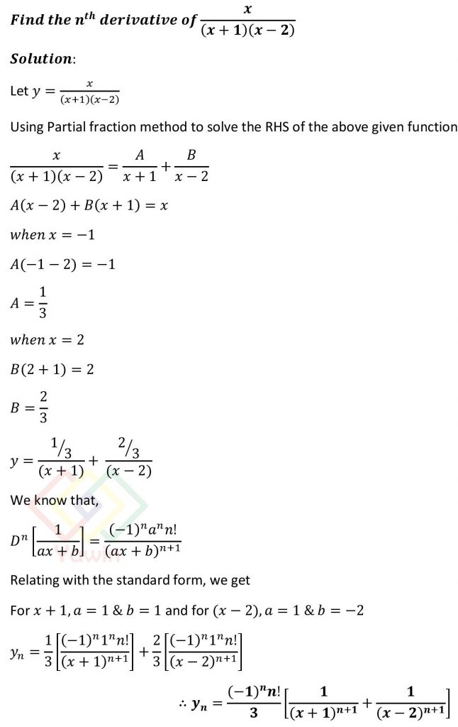find the nth derivative of 1 x 2 9